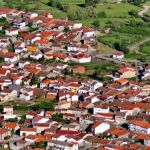 Vista aérea de Los Santos (Salamanca) donde s eha encontrado el cadáver del hombre