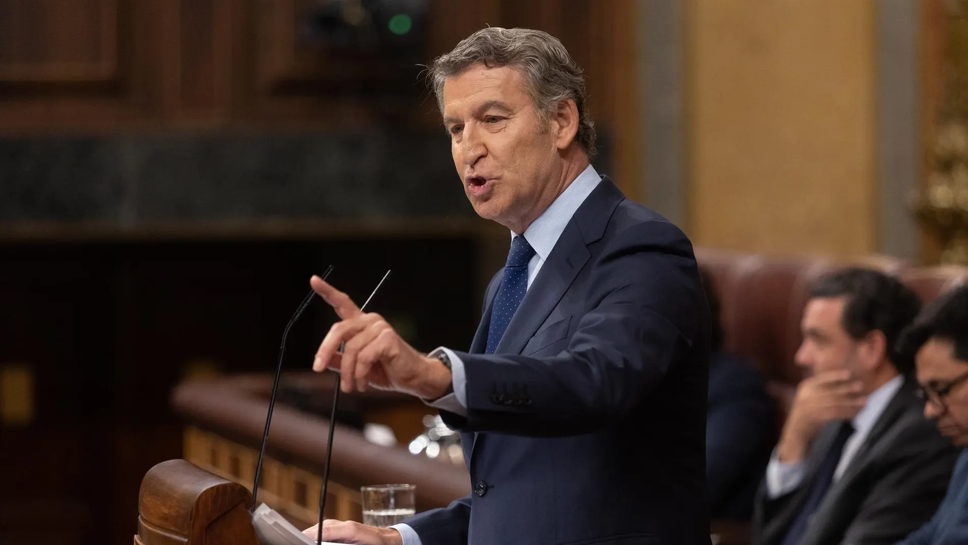 Alberto Núñez Feijóo, en el Congreso de los Diputados.