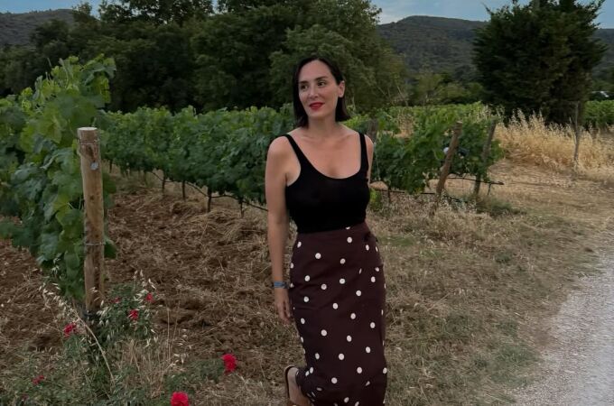 El look de Tamara Falcó en vacaciones.