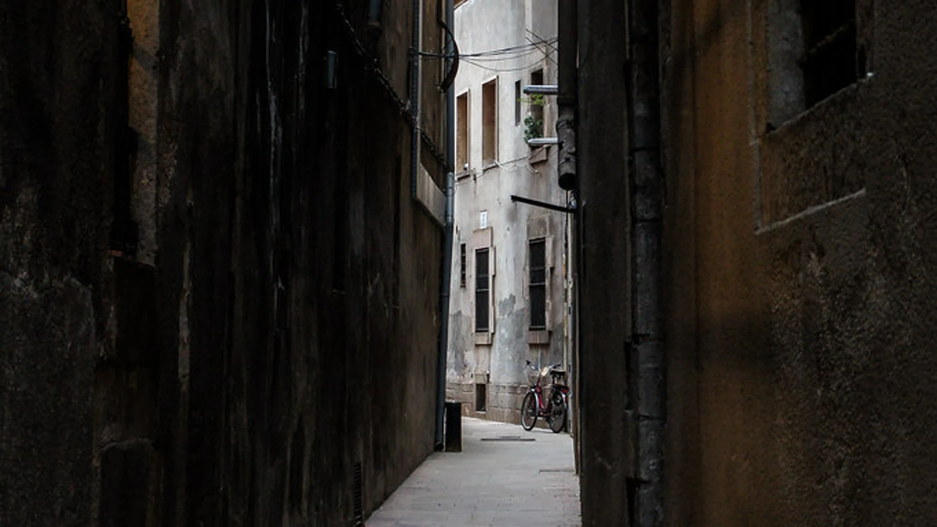 La calle, en el barrio Gótico de Barcelona