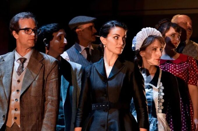 Elenco de 'La dama duende' que llega hoy a Olmedo