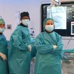 Los doctores Carlos Macaya, Luis Nombela y Pilar Jiménez