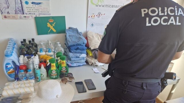 Material robado recuperado por la Policía Local de Almonte