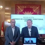 El presidente de la Diputación de Zamora, Javier Faúndez Domínguez, y el delegado territorial de la Junta de Castilla y León en Zamora, Fernando Prada Antón, informan de la resolución del Fondo de Cohesión Territorial 2025