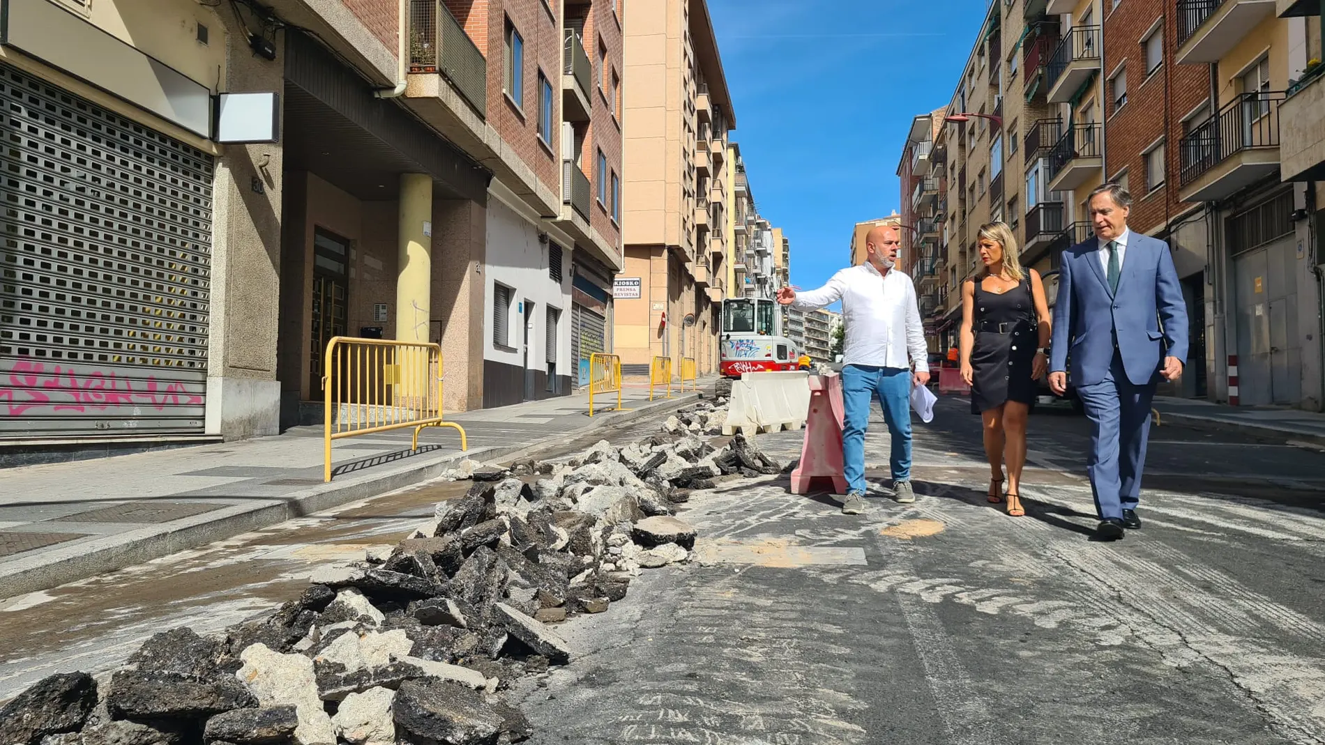 El alcalde de Salamanca, Carlos García Carbayo, visita las obras