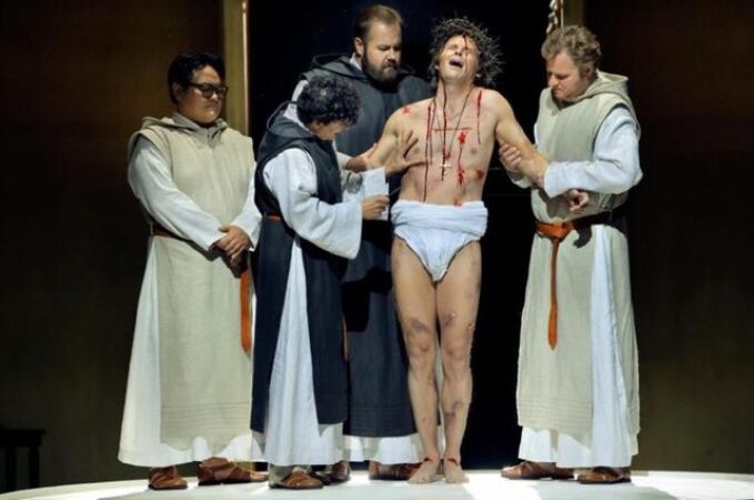 Una escena del "Parsifal" representado en el marco del festival en 2016
