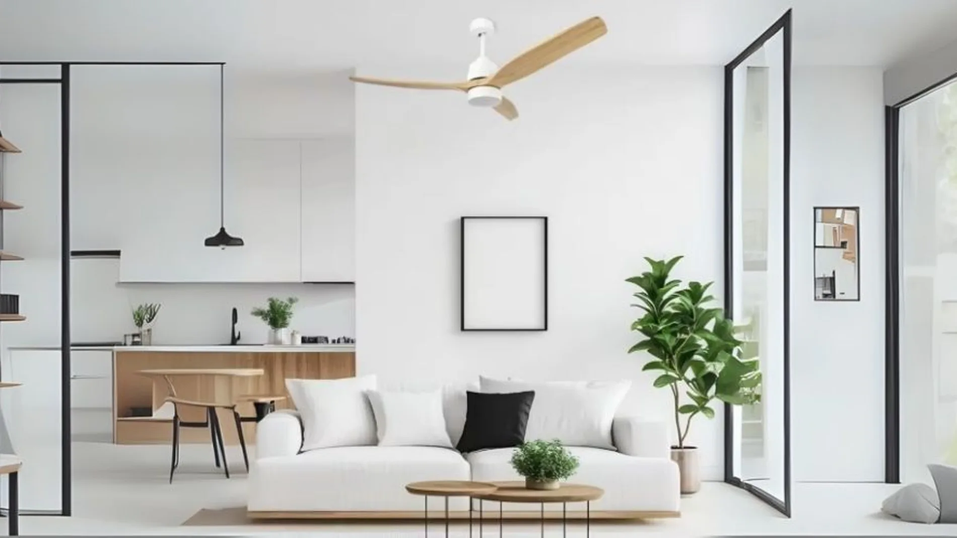 Ventilador de techo con luz LED