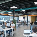 Empleados en la sede de UTAMED en Málaga