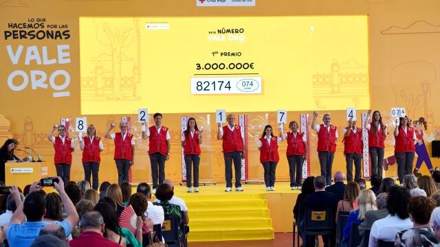 Sorteo de Oro de Cruz Roja celebrado en la Cúpula del Milenio de Valladolid