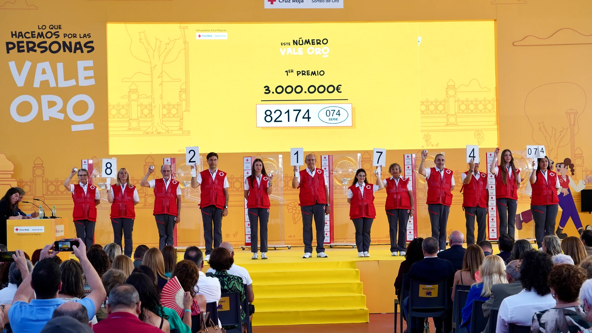 Sorteo de Oro de Cruz Roja celebrado en la Cúpula del Milenio de Valladolid