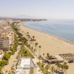 Vista aérea del paseo marítimo de Estepona