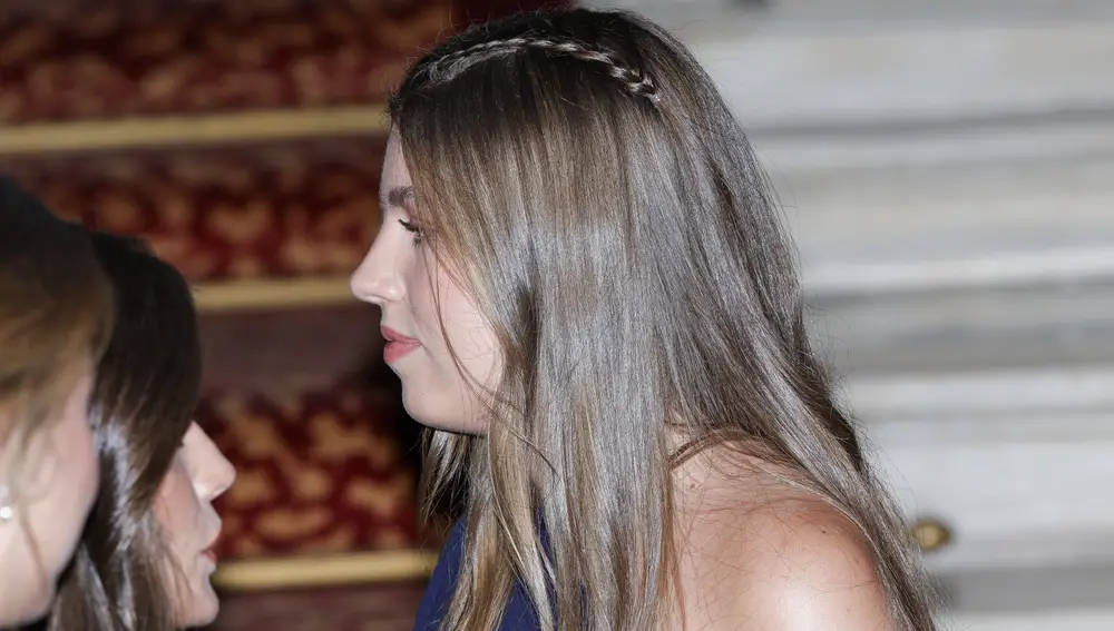 El peinado de la Infanta Sofía.