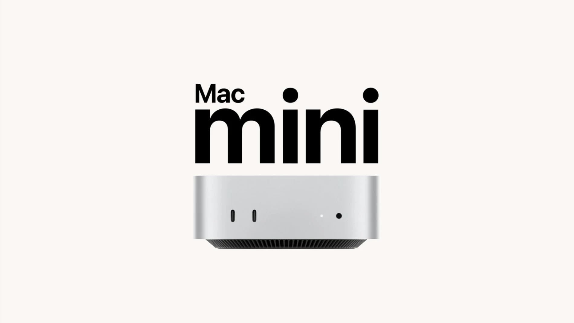 El Mac mini con chip M4 mide 12,7 x 12,7 x 5 centímetros