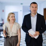 El presidente de la Diputación de Valencia, Vicente Mompó y la vicepresidenta Natàlia Enguix