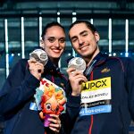 Natación artística/Mundial.- Dennis González y Mireia Hernández, subcampeones del mundo con su Dúo Técnico mixto
