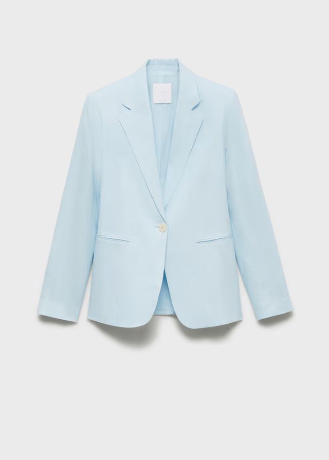 Blazer traje lino.