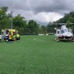 Suc-Trasladado a hospital de Vizcaya un hombre con quemaduras de consideración tras incendiarse su vivienda en Cantabria