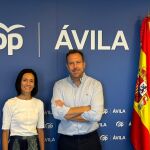 Los diputados del PP por Ávila, Héctor Palencia y Patricia Rodríguez