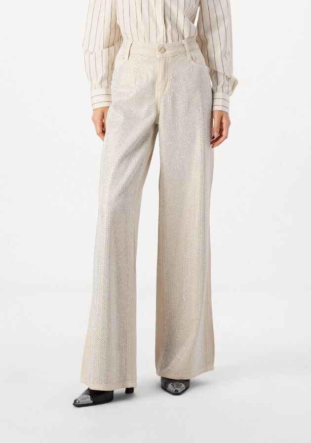 Pantalón palazzo denim