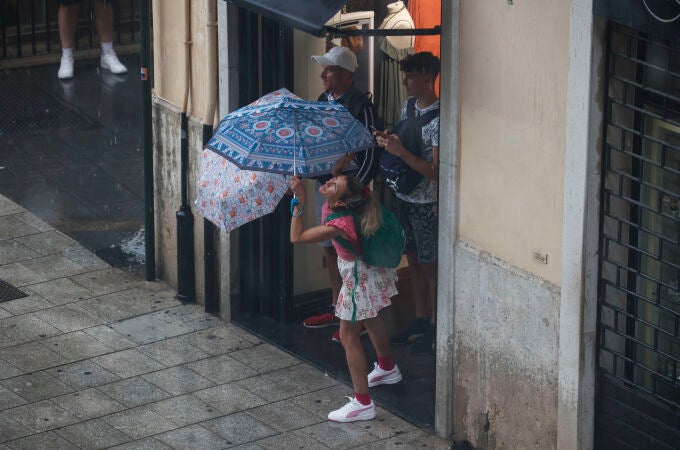 Lluvia en València