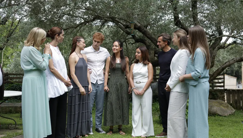 La Princesa Leonor y la Infanta Sofía junto a Eugenia Silva