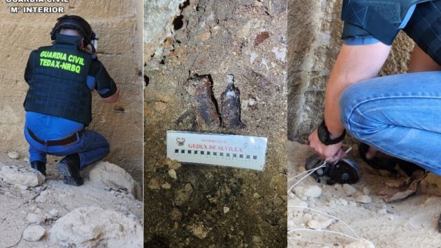 Imagen facilitada por la Guardia Civil del hallazgo