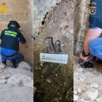 Imagen facilitada por la Guardia Civil del hallazgo