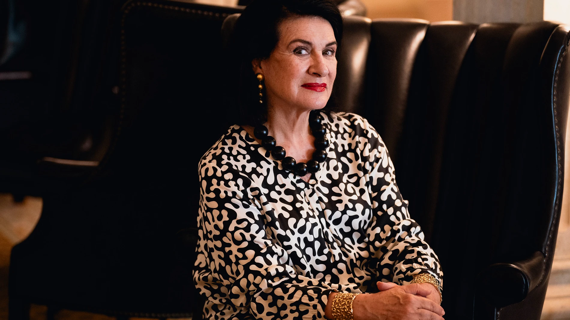 Paloma Picasso durante su entrevista con LA RAZÓN