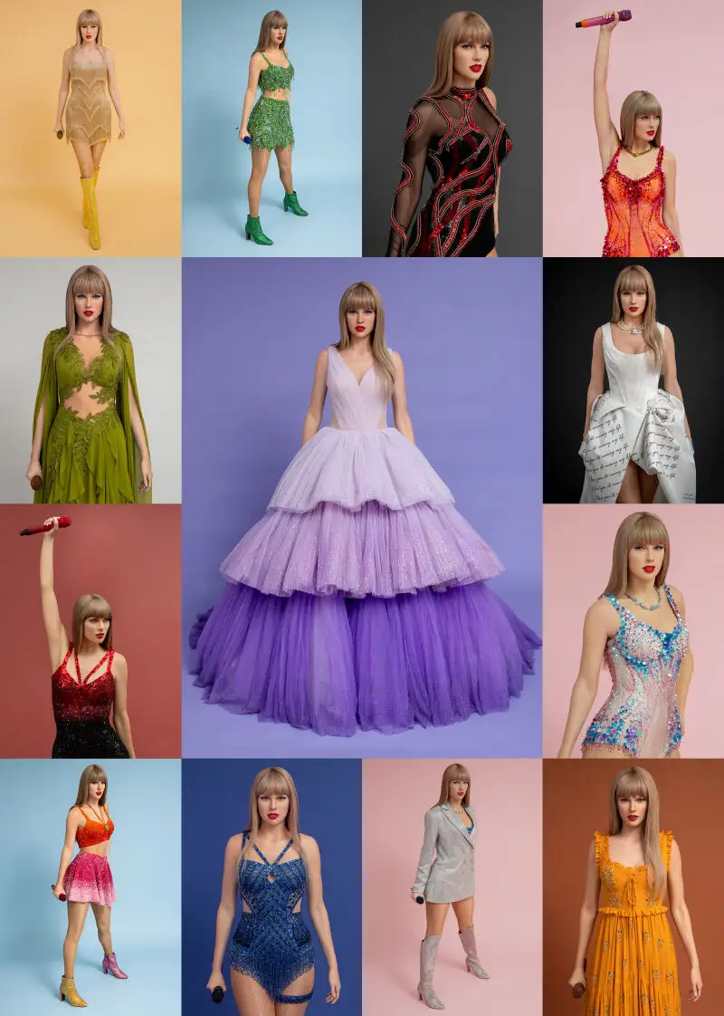 Madame Tussauds lanza 13 figuras de cera de Taylor Swift inspiradas en su Eras Tour