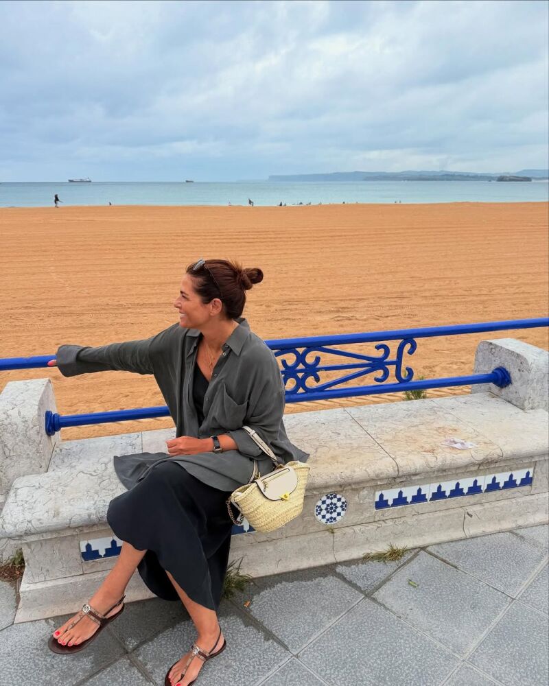 El look de Nuria Roca en Santander.