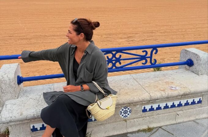 El look de Nuria Roca en Santander.