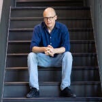 El escritor Lev Grossman durante su paso por Madrid 