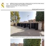 Los garajes donde se encuentra el amianto en el cuartel de la Guardia Civil