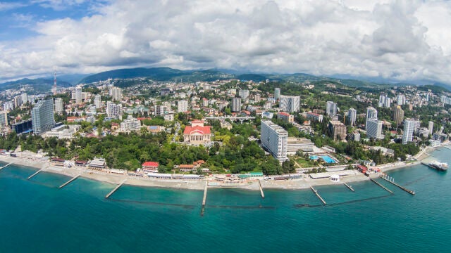 Vista aérea de Sochi