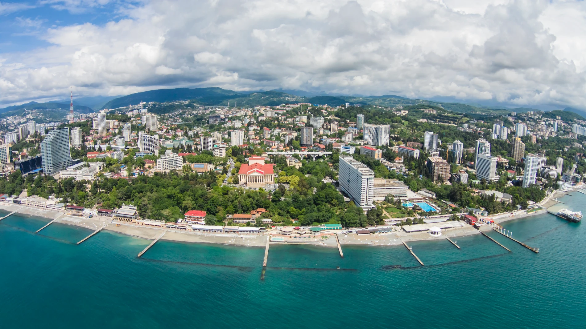 Vista aérea de Sochi