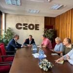Reunión de la Plataforma del Soterramiento de Valladolid con la CEOE