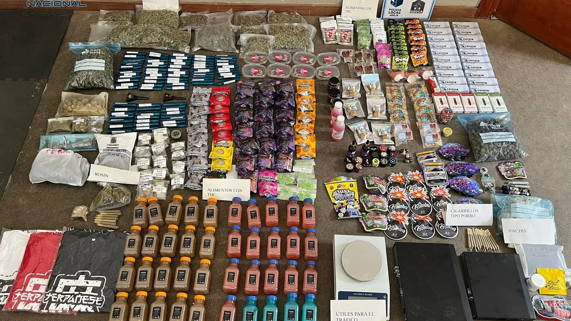 Desmantelan una red de venta ilegal de droga camuflada como asociaciones cannábicas en el sur de Tenerife
