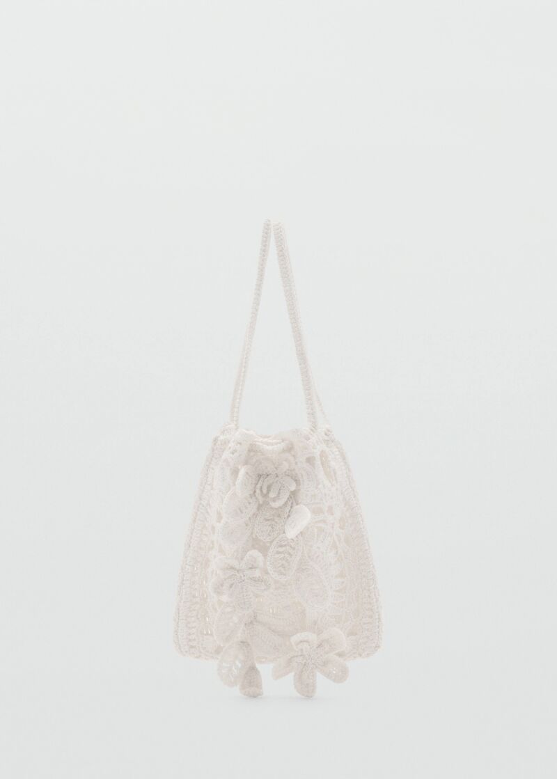 Bolso de mano de crochet.