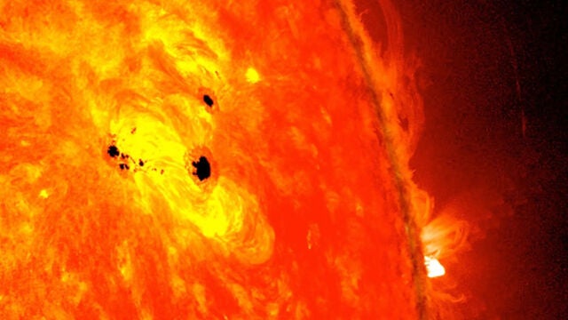 Algunas de las manchas de nuestro astro miden más del doble que el planeta Tierra