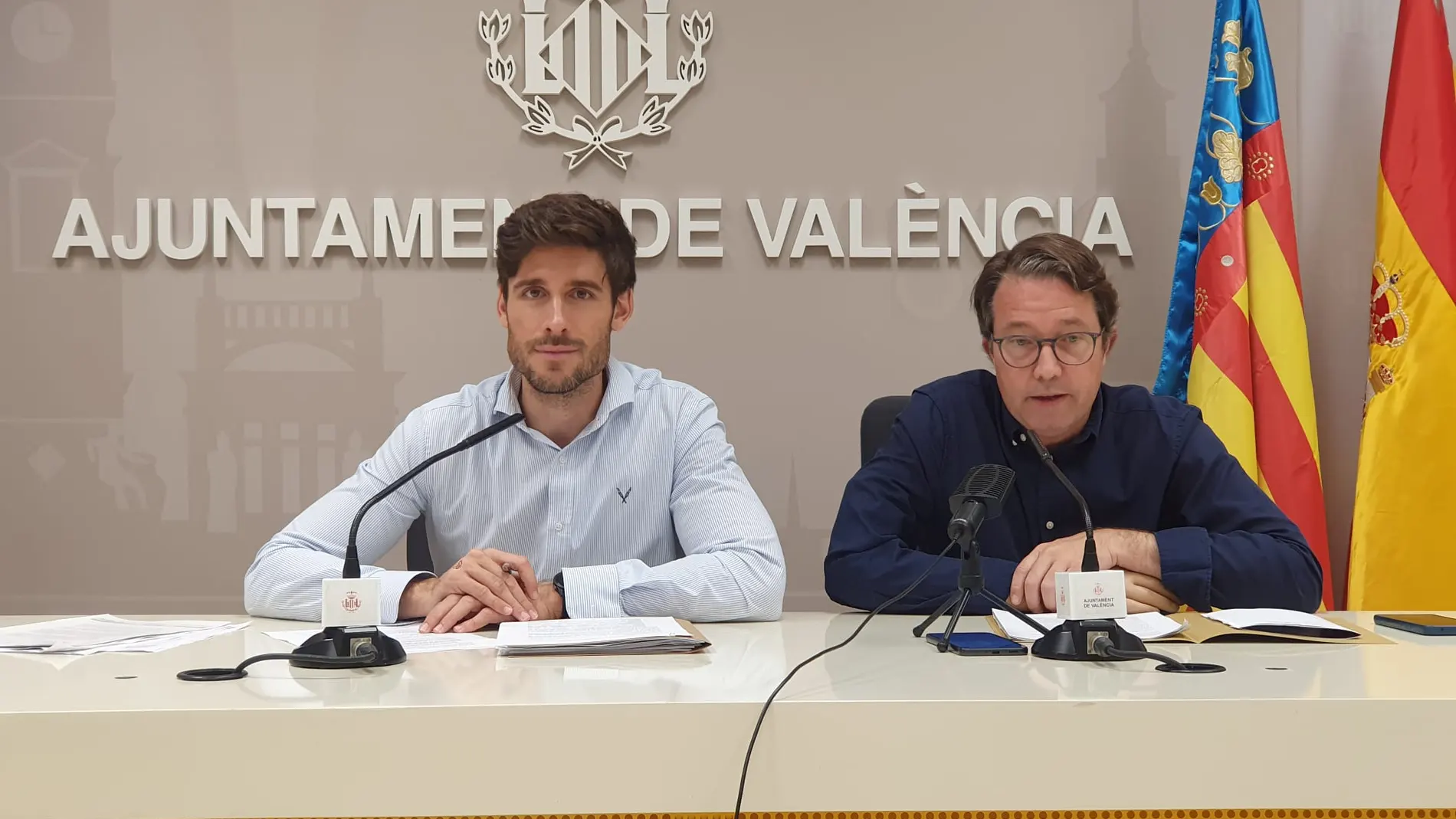 Los concejales Juan Carlos Caballero y Juan Giner