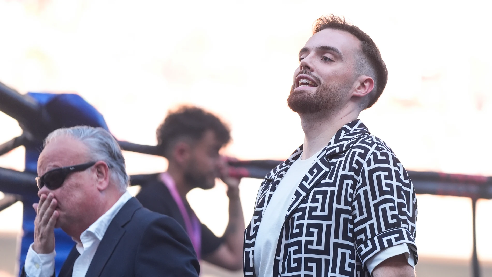 El creador de contenido, Ibai Llanos, durante la quinta edición de La Velada del Año en el Estadio de La Cartuja, a 26 de julio de 2025 en Sevilla (Andalucía, España). El creador de contenidos, Ibai Llanos, ha organizado la quinta Velada del Año. El Estadio La Cartuja alberga a unos 75.000 espectadores, una cifra que volverá a ser histórica. El Santiago Bernabéu ya acogió un número similar en la pasada edición de La Velada, unos 80.000 espectadores, convirtiendo el evento en el de mayor aforo...