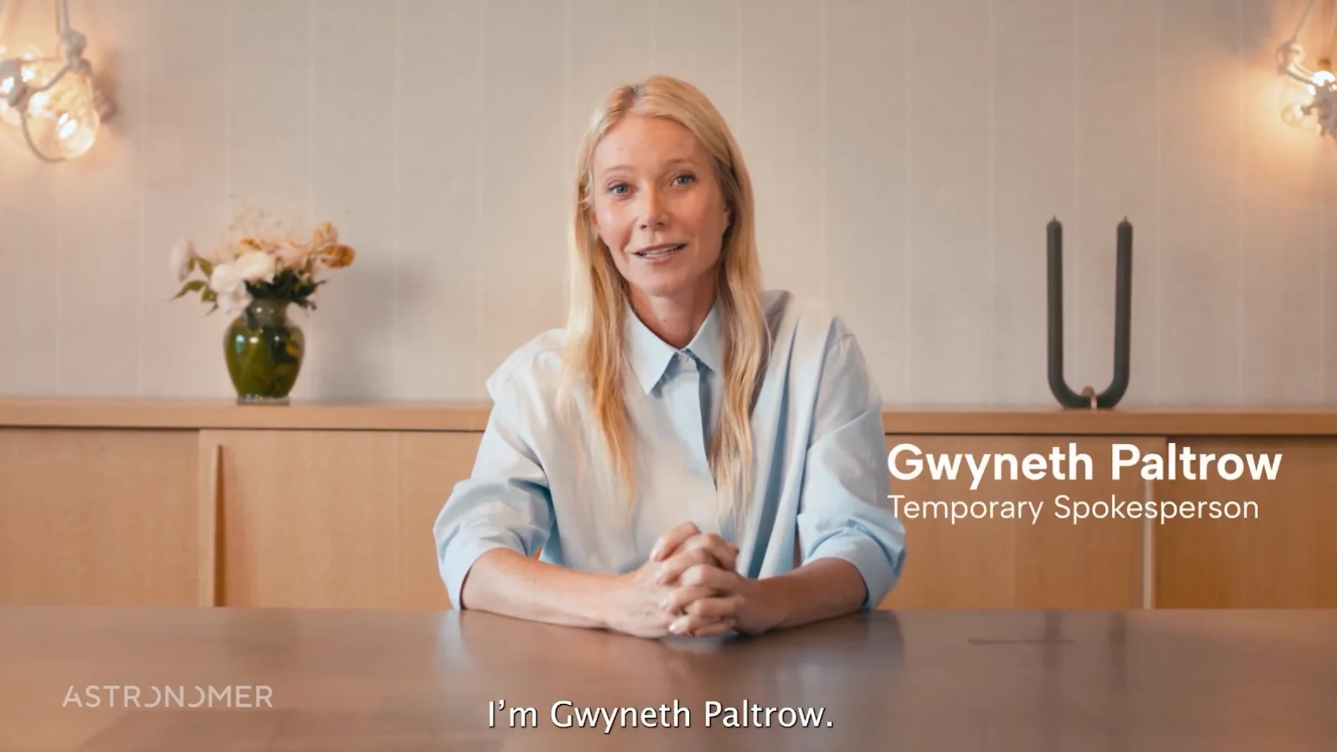 Gwyneth Paltrow será la portavoz temporal de Astronomer, la empresa en la que trabajaban el hombre y la mujer pillados en la 'kisscam' de Coldplay