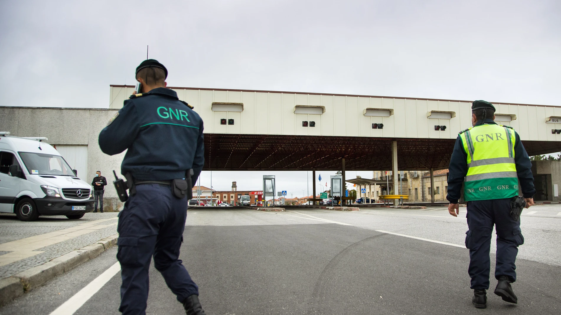 Frontera entre España y Portugal, en la localidad salmantina de Fuentes de Oñoro
