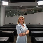 La vicesecretaria de Regeneración Institucional del PP, Cuca Gamarra, durante una entrevista con Europa Press.
