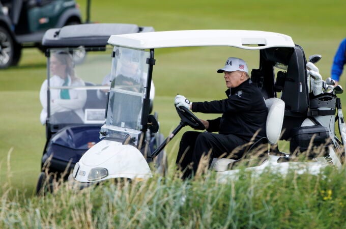 US President Donald J. Trump in Scotland