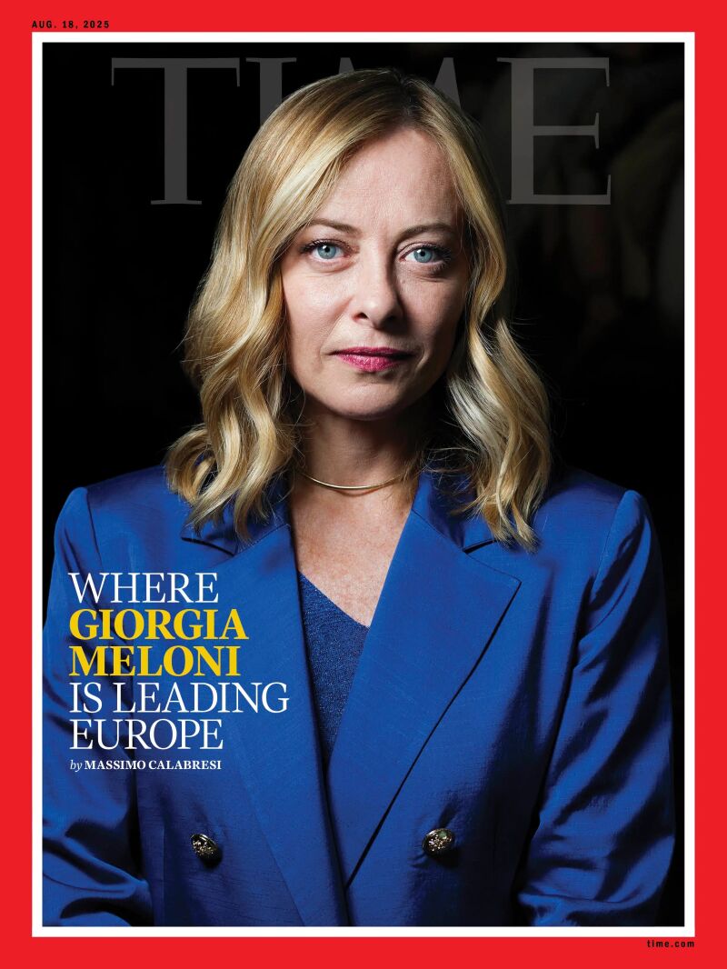 Meloni protagoniza la última portada de la revista 'Time'