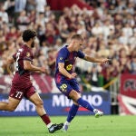 Dani Olmo durante el partido amistoso ante el Vissel Kobe