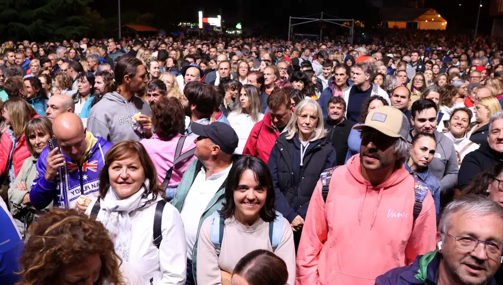 Púlbico asistente del Festival de Música en la Montaña