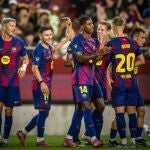 Fútbol.- Bardghji y Dro brillan en el estreno en el Barça de Rashford y Joan García