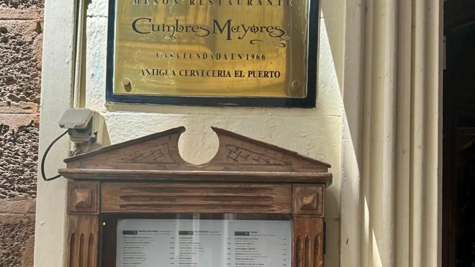 Mesón Cumbres Mayores